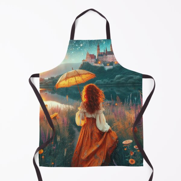 Item preview, Red Haired Girl with Castle designed and sold by HarmonyandSage.
