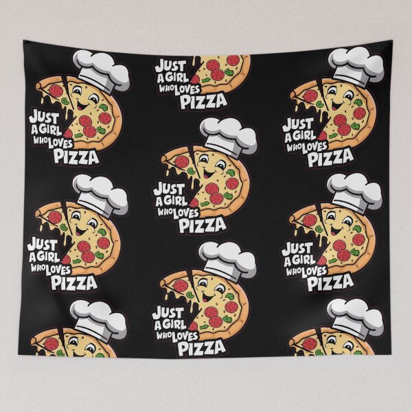 Item preview, Just A Girl Who Loves Pizza designed and sold by PlanetMarker.