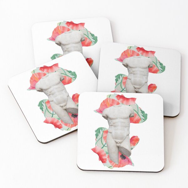 Item preview, Greek sculpture on the floral background - designed and sold by Kate1art.
