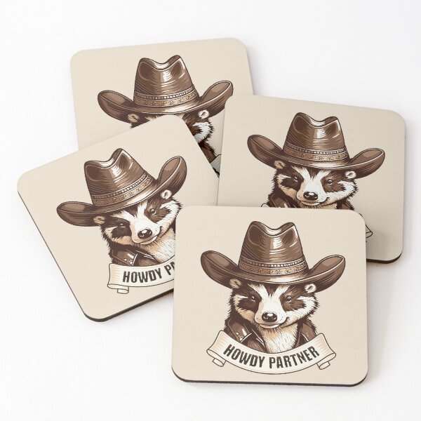 Item preview, Honey Badger - Howdy Partner  designed and sold by ValentinaHramov.