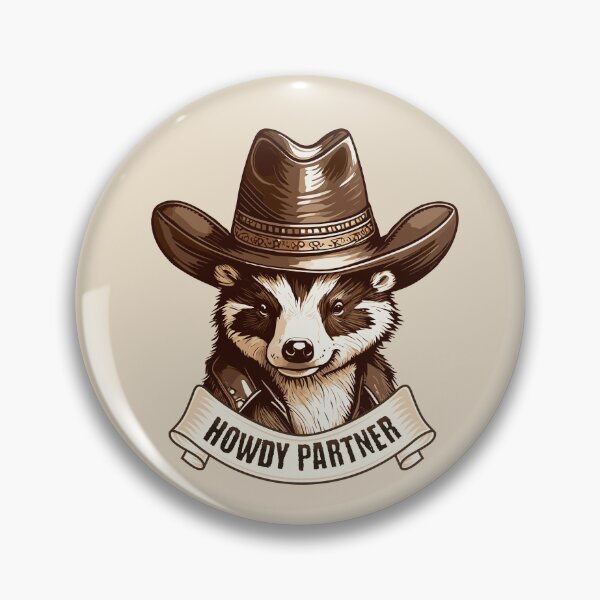 Item preview, Honey Badger - Howdy Partner  designed and sold by ValentinaHramov.