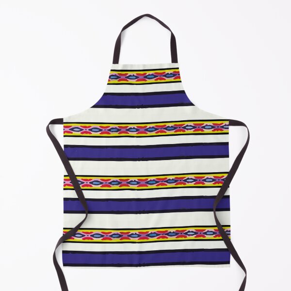 Item preview, Blue stripes poncho fabric bright fun decor designed and sold by T-Mex.