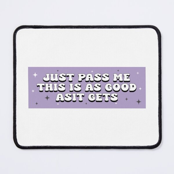 Item preview, just pass me bumper designed and sold by BUMPER-STICKERS.