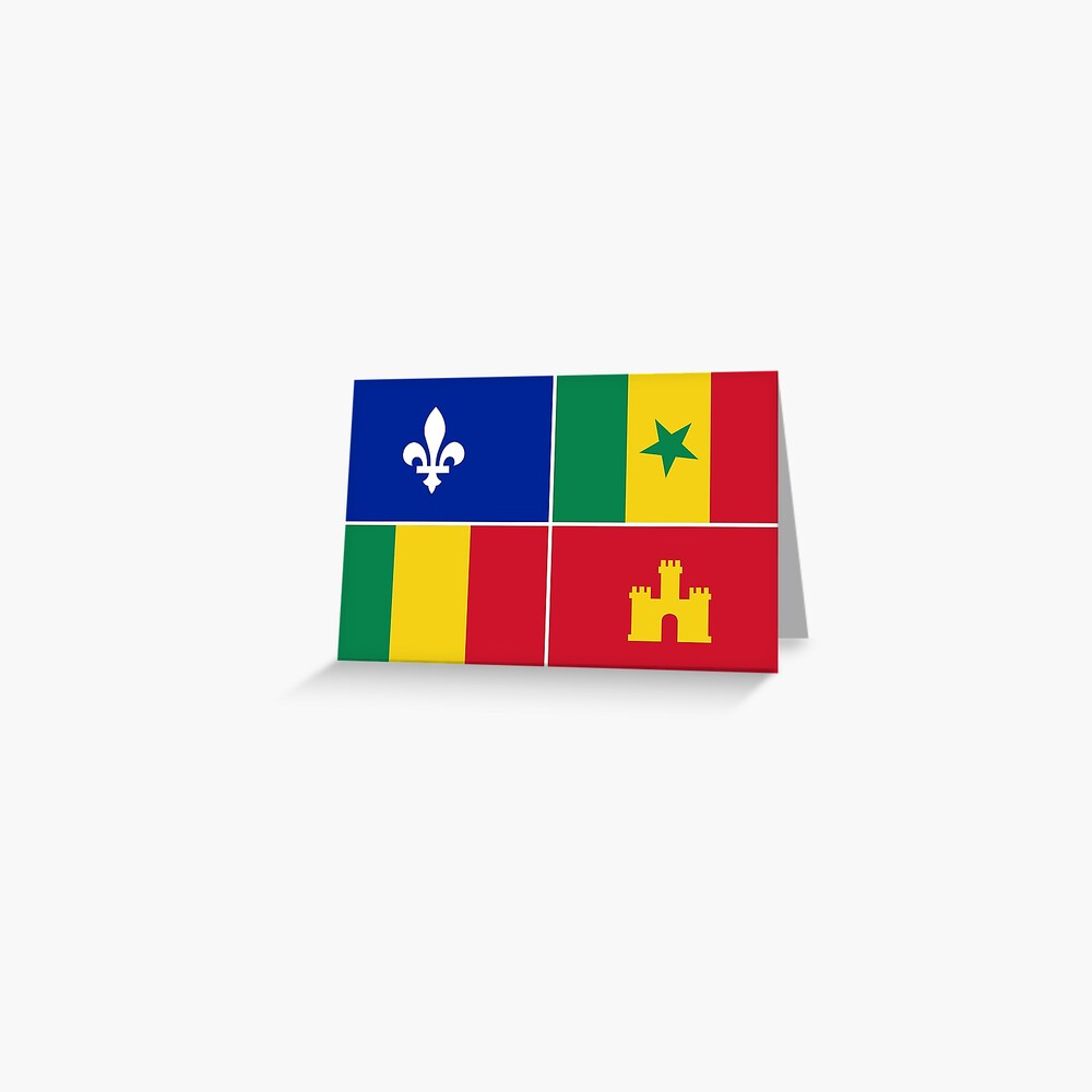 Louisiana Creole Flag Bracelet, Keychain or Necklace