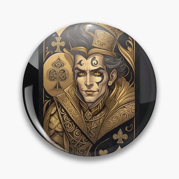 Item preview, Jack of Hearts #2 in Gold on Black designed and sold by Serge Averbukh Art Studio.