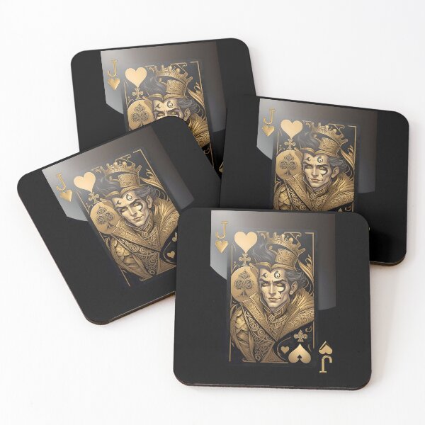 Item preview, Jack of Hearts #2 in Gold on Black designed and sold by Serge Averbukh Art Studio.