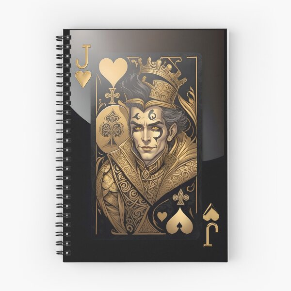Item preview, Jack of Hearts #2 in Gold on Black designed and sold by Serge Averbukh Art Studio.