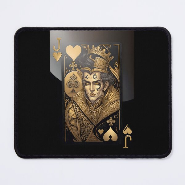 Item preview, Jack of Hearts #2 in Gold on Black designed and sold by Serge Averbukh Art Studio.