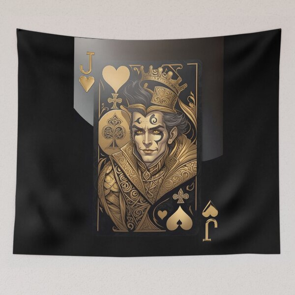 Item preview, Jack of Hearts #2 in Gold on Black designed and sold by Serge Averbukh Art Studio.