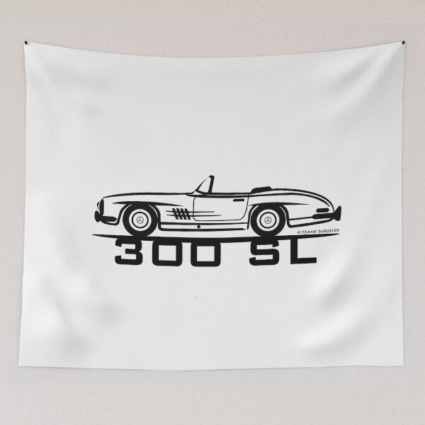 Item preview, Mercedes-Benz 300 SL Convertible W198 on White designed and sold by Frank Schuster.