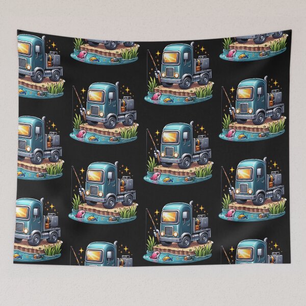 Item preview, Welding truck fishing in a pond father day gift dad birthday gift designed and sold by NeaftyFinds.