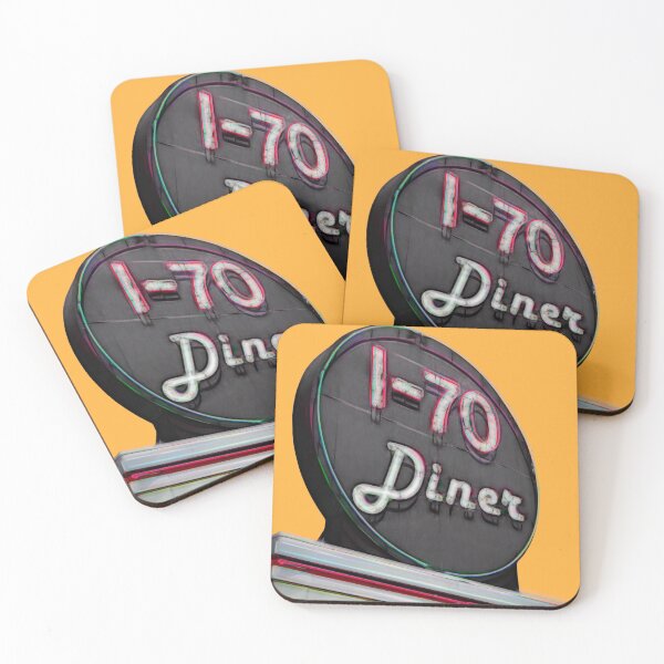 Item preview, I 70 Diner Sign On Yellow designed and sold by art64.