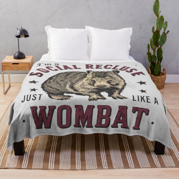Item preview, I'm a Social Recluse, Just Like a Wombat: Embrace Your Introvert Side designed and sold by SplashTastic.