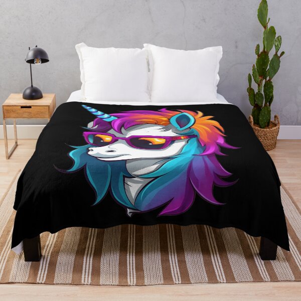 Item preview, Colorful Kawaii Cute Cool Unicorn With Sunglasses designed and sold by Leonardo Palumbo.