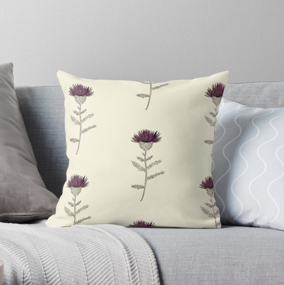 Cardoon Throw Pillow