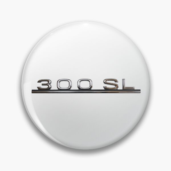 Item preview, Mercedes-Benz 300 SL Convertible W198 Emblem on White designed and sold by Frank Schuster.