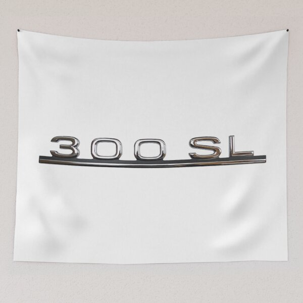 Item preview, Mercedes-Benz 300 SL Convertible W198 Emblem on White designed and sold by Frank Schuster.