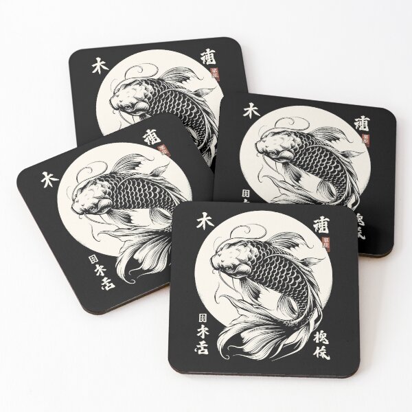 Artikelvorschau, Koi-Fische Japanisch entworfen und verkauft von Emegan Print Art.