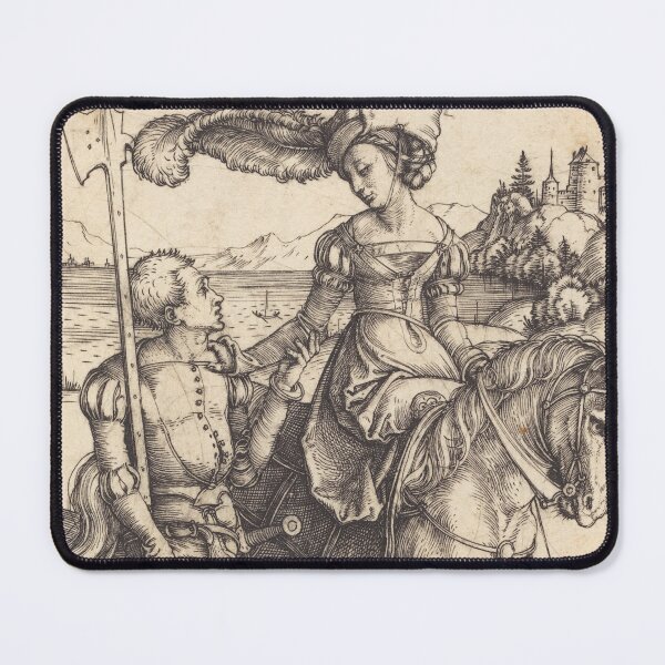 Item preview, Lady on Horseback and the Lansquenet (1497) - Albrecht Durer designed and sold by SALON DES ARTS.
