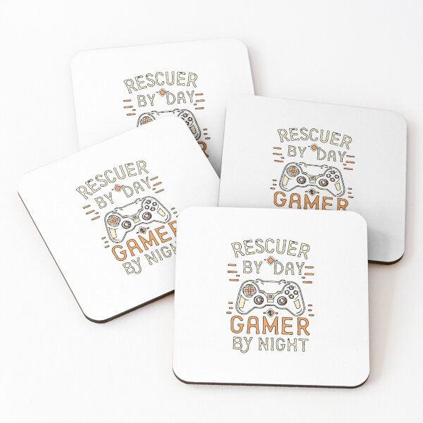 Item preview, Rescuer by day, gamer by night designed and sold by PatronesKawai.