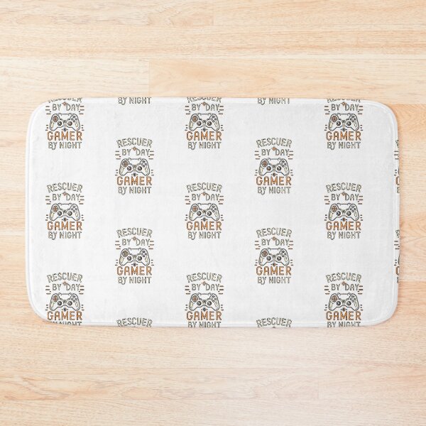 Item preview, Rescuer by day, gamer by night designed and sold by PatronesKawai.
