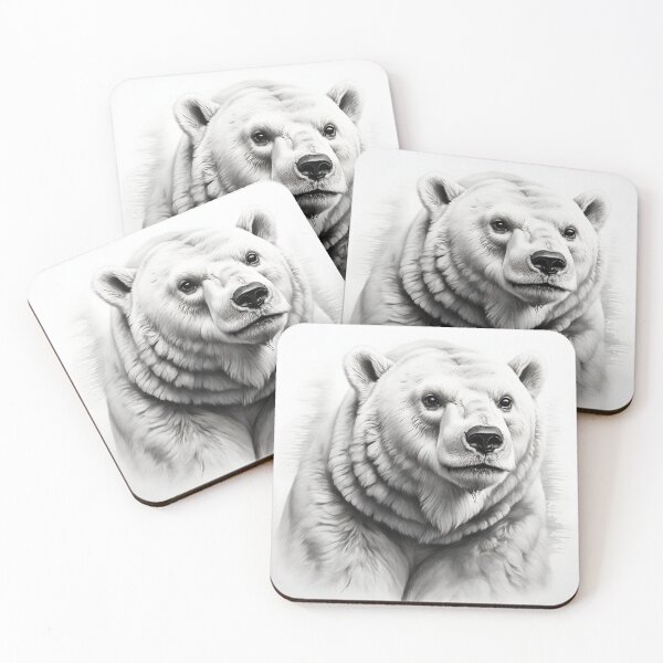 Item preview, Polar bear pencil drawing designed and sold by Pencil-Art.