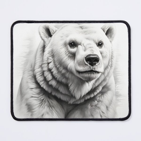 Item preview, Polar bear pencil drawing designed and sold by Pencil-Art.