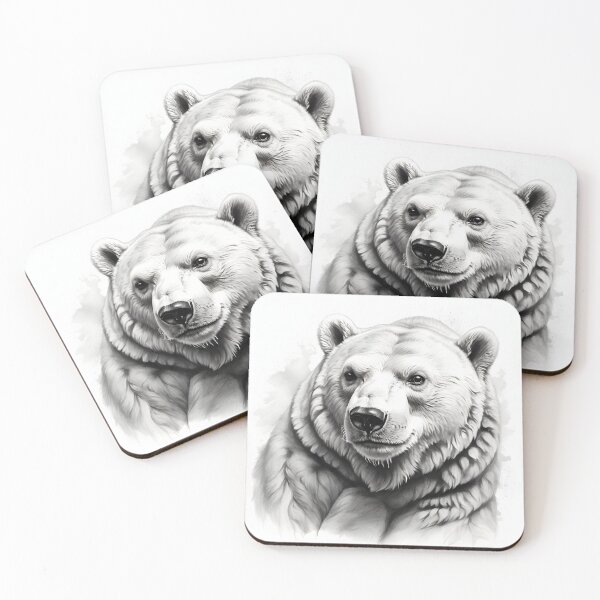 Item preview, Polar bear pencil drawing designed and sold by Pencil-Art.