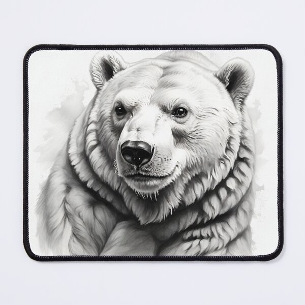 Item preview, Polar bear pencil drawing designed and sold by Pencil-Art.