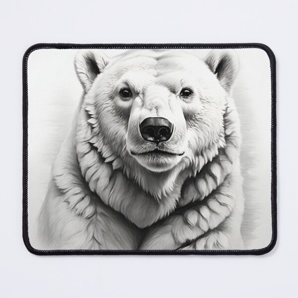Item preview, Polar bear pencil drawing designed and sold by Pencil-Art.