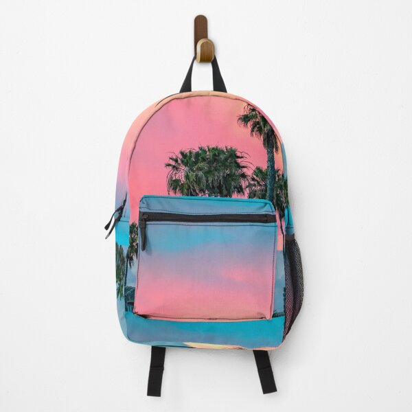 Item preview, Huntington Beach, California, Cotton Candy Pink Palm Tree Sunset designed and sold by newburyboutique.