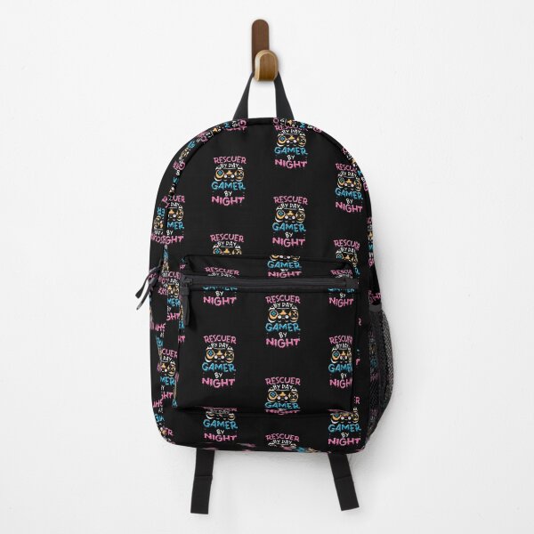 Item preview, Rescuer by day, gamer by night designed and sold by PatronesKawai.