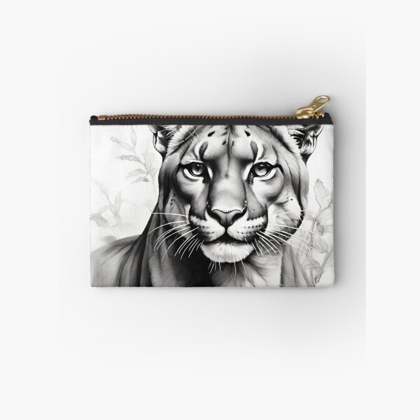 Item preview, Black and white pencil drawing of a Puma designed and sold by Pencil-Art.