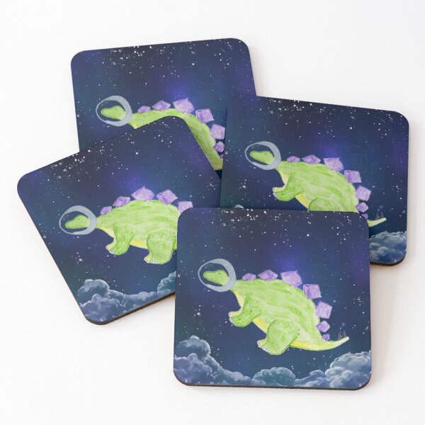 Item preview, Stegosaurus in Space Watercolor designed and sold by CoastalCaptures.