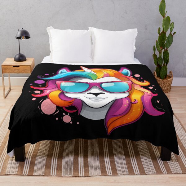 Item preview, Colorful Rainbow Kawaii Cute Cool Unicorn With Shades designed and sold by Leonardo Palumbo.