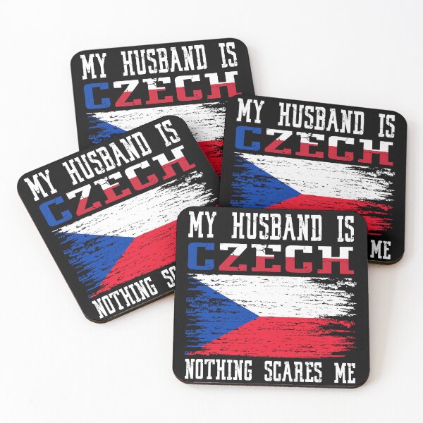 Item preview, My Husband Is Czech Nothing Scares Me Vintage Czech Flag designed and sold by Red-Gifts.