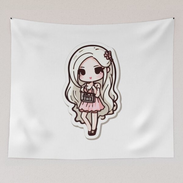 Item preview, Cute girl POWERFULLY GIF designed and sold by ClothingSmile.