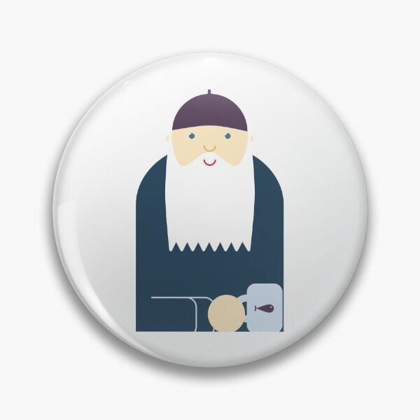 Item preview, Friendly sea captain with a brew designed and sold by badlydoodled.