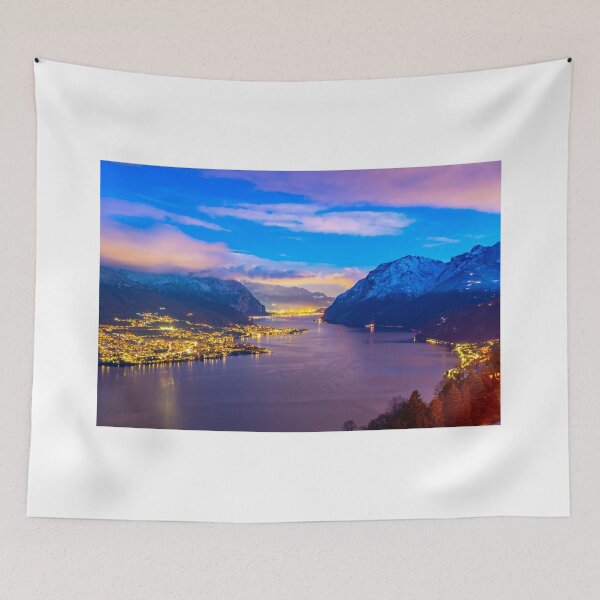 Item preview, Lake Como, Italy, Stunning Sunset, Mountain Lake designed and sold by newburyboutique.