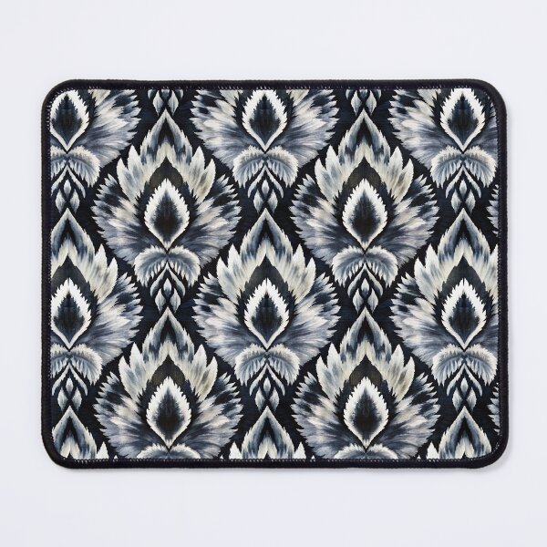 Item preview, Ikat Pattern black and white watercolor designed and sold by patterncrow.