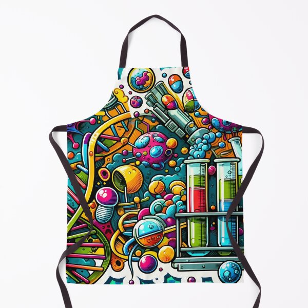 Item preview, Biotechnology Bonanza - DNA & Atoms Comic Explosion Sticker designed and sold by Molecularmerch.