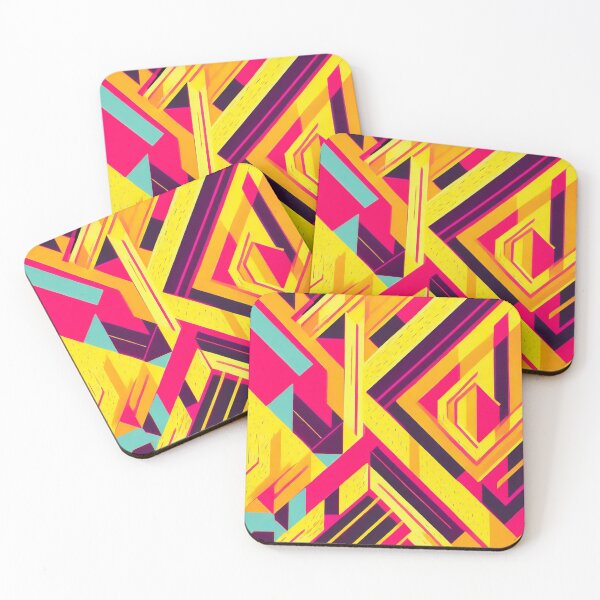 Item preview, An illustration with geometric shapes in vibrant colors designed and sold by lmartes.