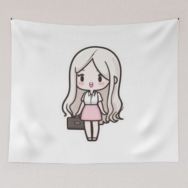 Item preview, Cute girl POWERFULLY GIF designed and sold by ClothingSmile.