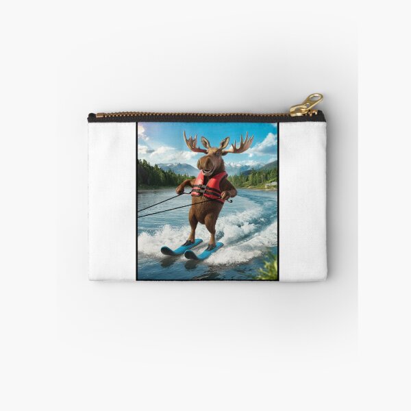 Item preview, Moose Skiing on the Lake designed and sold by RWCarpenter.
