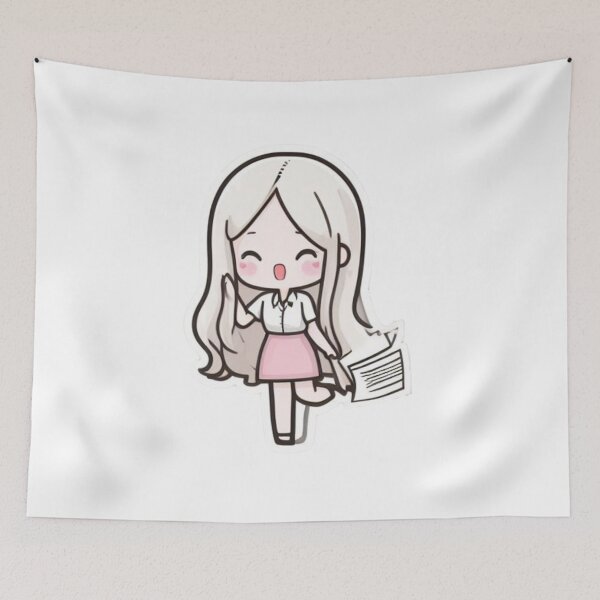Item preview, Cute girl POWERFULLY GIF designed and sold by ClothingSmile.