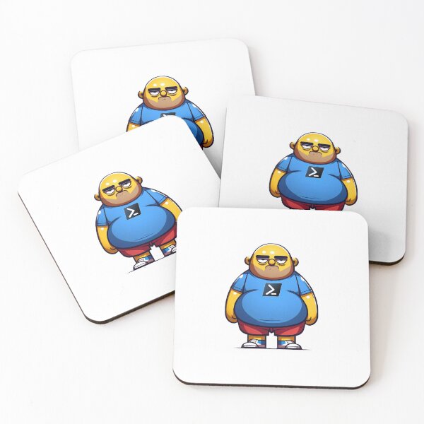 Item preview, Grumpy, Portly PowerShell Guy designed and sold by franklesniak.