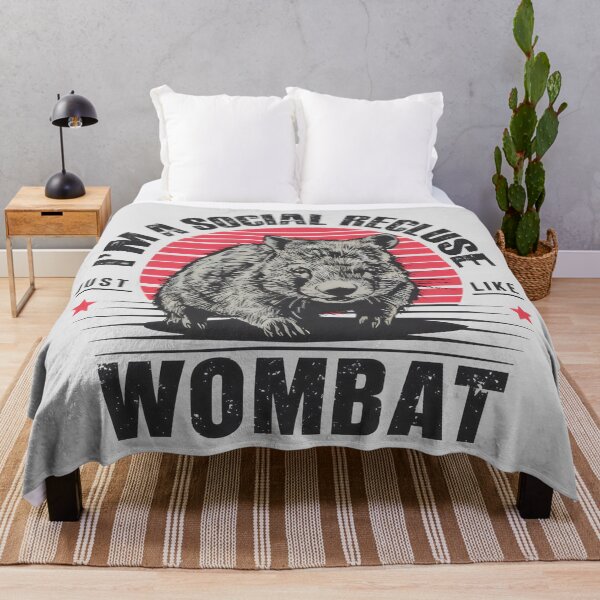 Item preview, I'm a Social Recluse, Just Like a Wombat: Embrace Your Introvert Side designed and sold by SplashTastic.