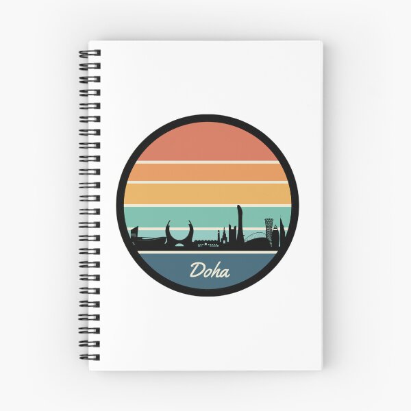 Item preview, Vintage Retro Doha Qatar City Skyline  designed and sold by DigitalLegends1.