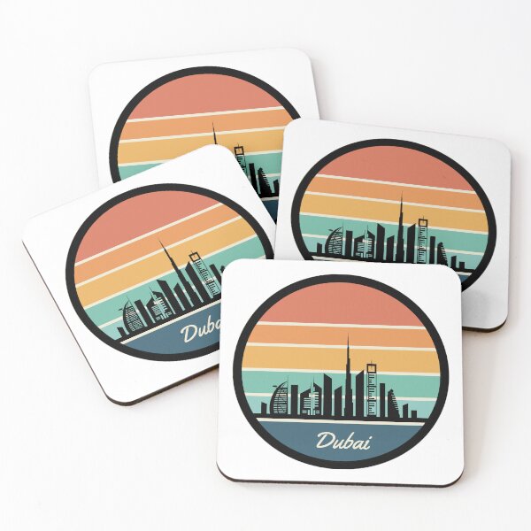 Item preview, Vintage Retro Dubai UAE City Skyline  designed and sold by DigitalLegends1.