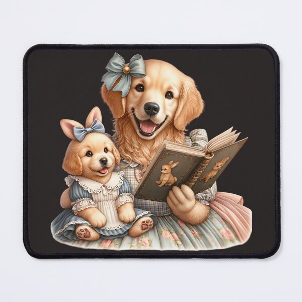 Item preview, Adorable dog mom reading! designed and sold by fribabywonder.
